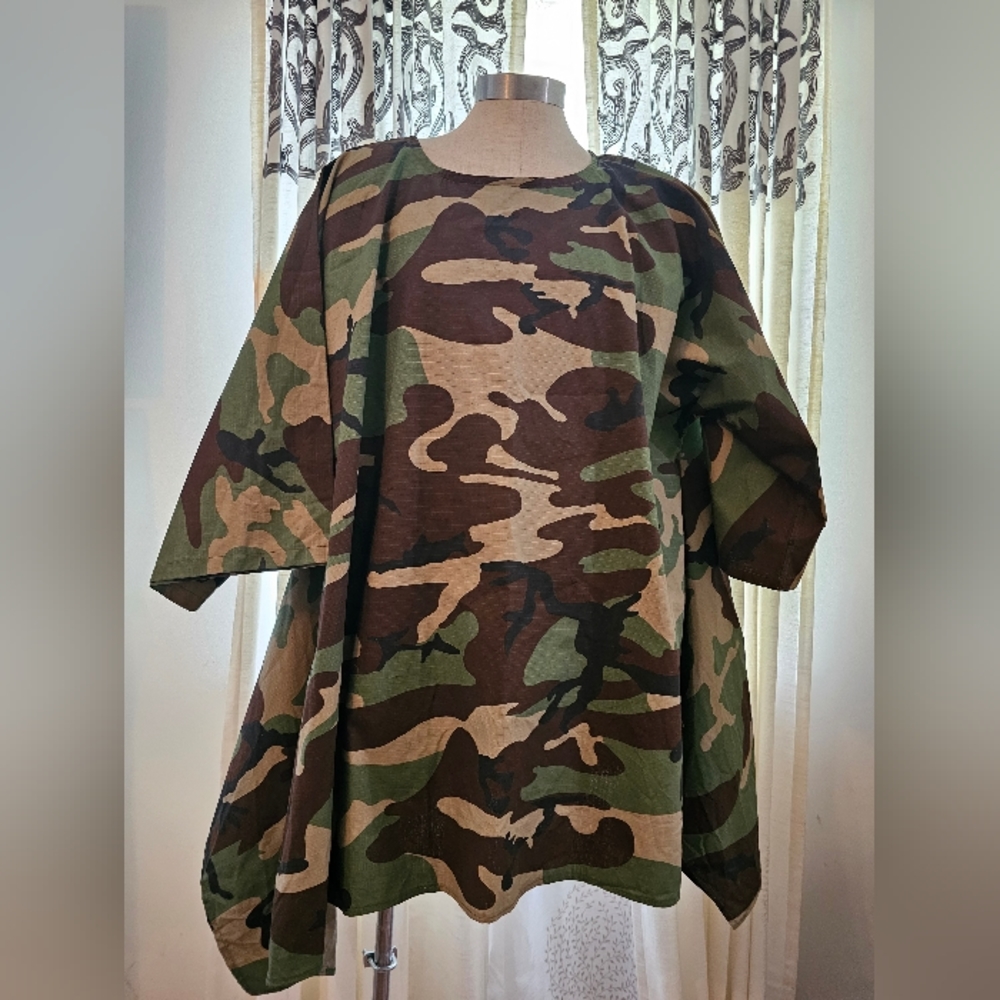 Plus, Size Camo Camouflage Top Flare Sides 3X 4X